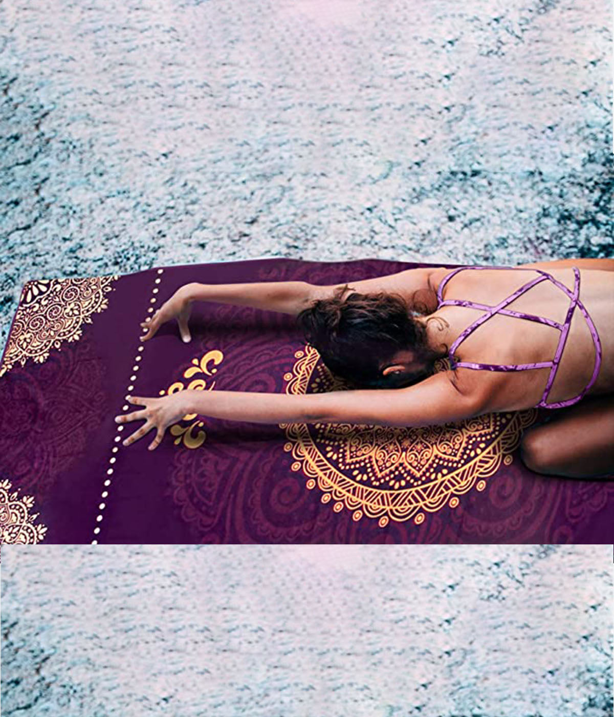 Microfiber Printed Yoga Towel - Unity