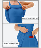 Heathyoga Womens Tennis Dress with Shorts Underneath Workout Dress-D5001