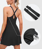 Heathyoga Womens Tennis Dress with Shorts Underneath Workout Dress-D5001