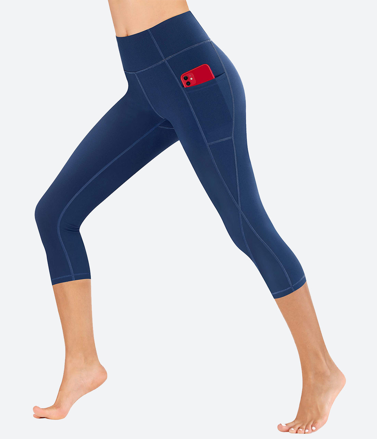 Heathyoga Women's Workout Capris with Pockets - HY80