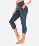 Heathyoga Women's Workout Capris with Pockets - HY80