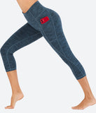 Heathyoga Women's Workout Capris with Pockets - HY80