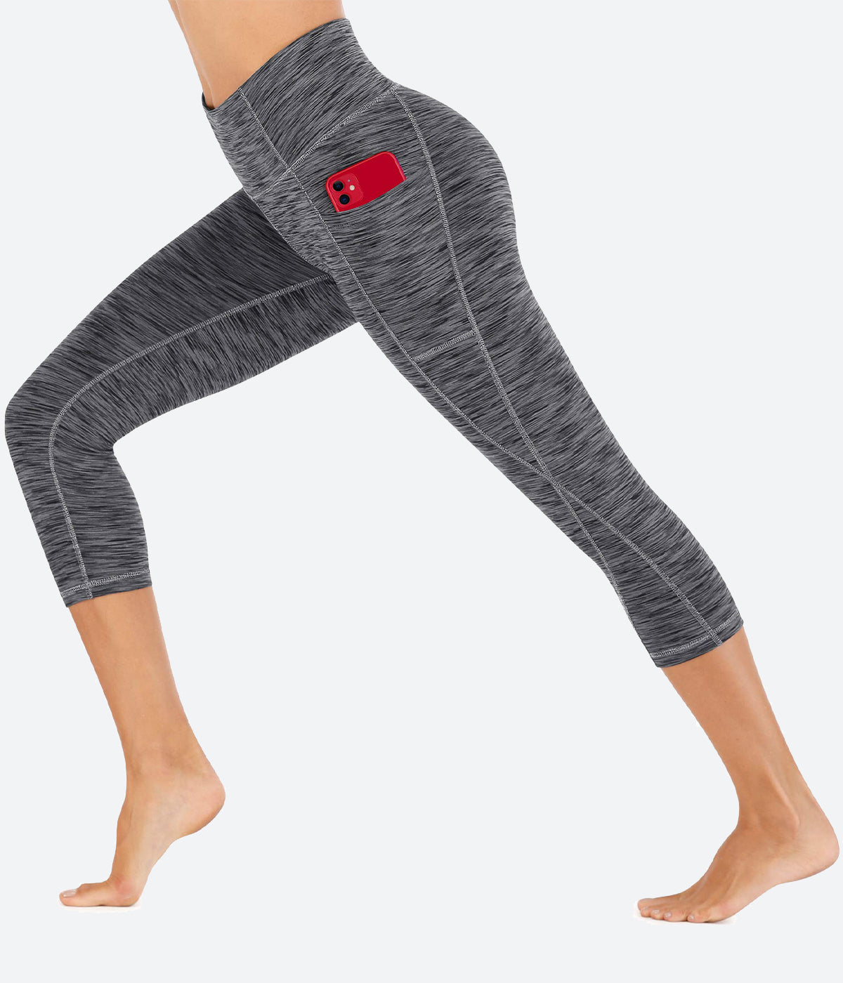 Heathyoga Women's Workout Capris with Pockets - HY80