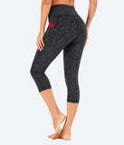 Heathyoga Women's Workout Capris with Pockets - HY80