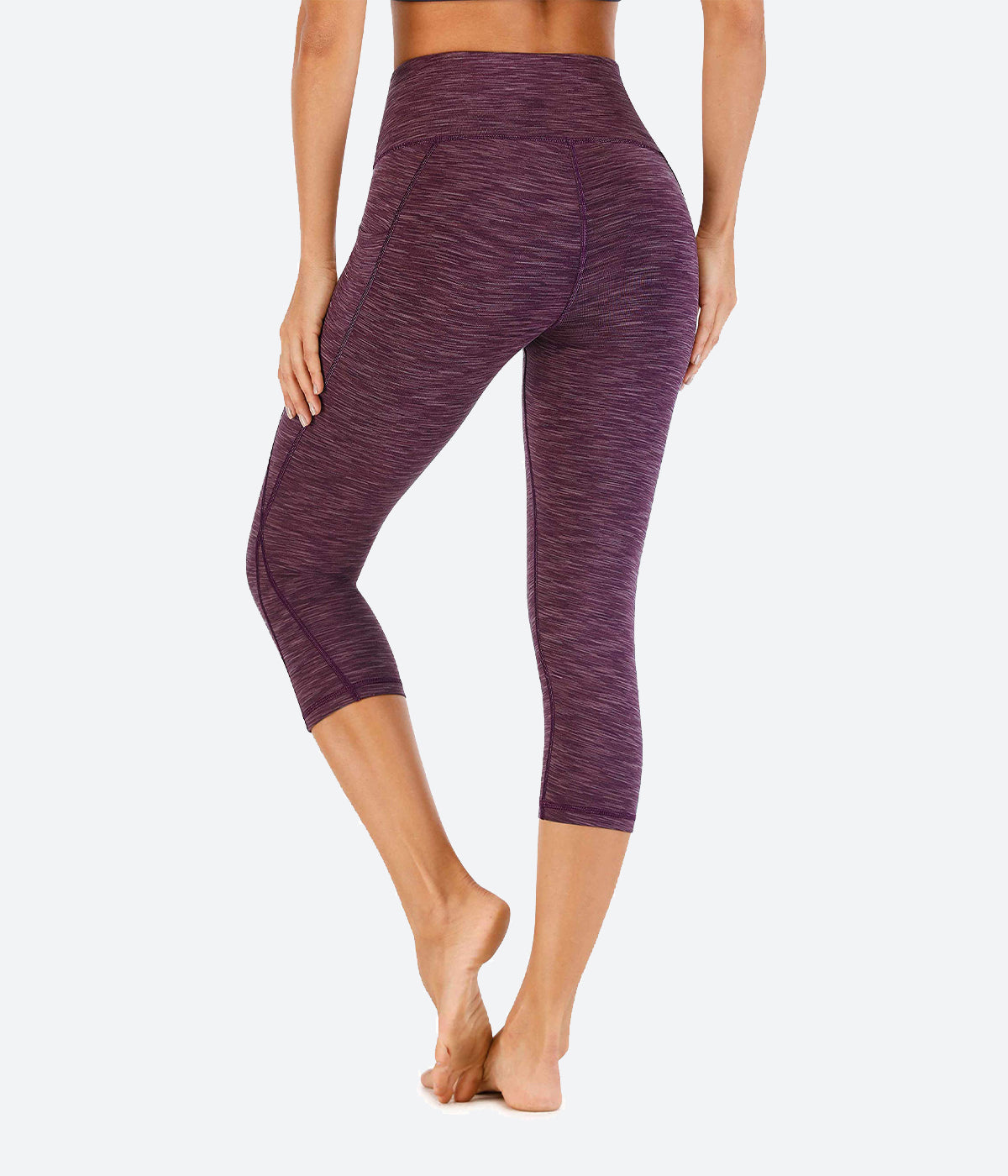 Heathyoga Women's Workout Capris with Pockets - HY80