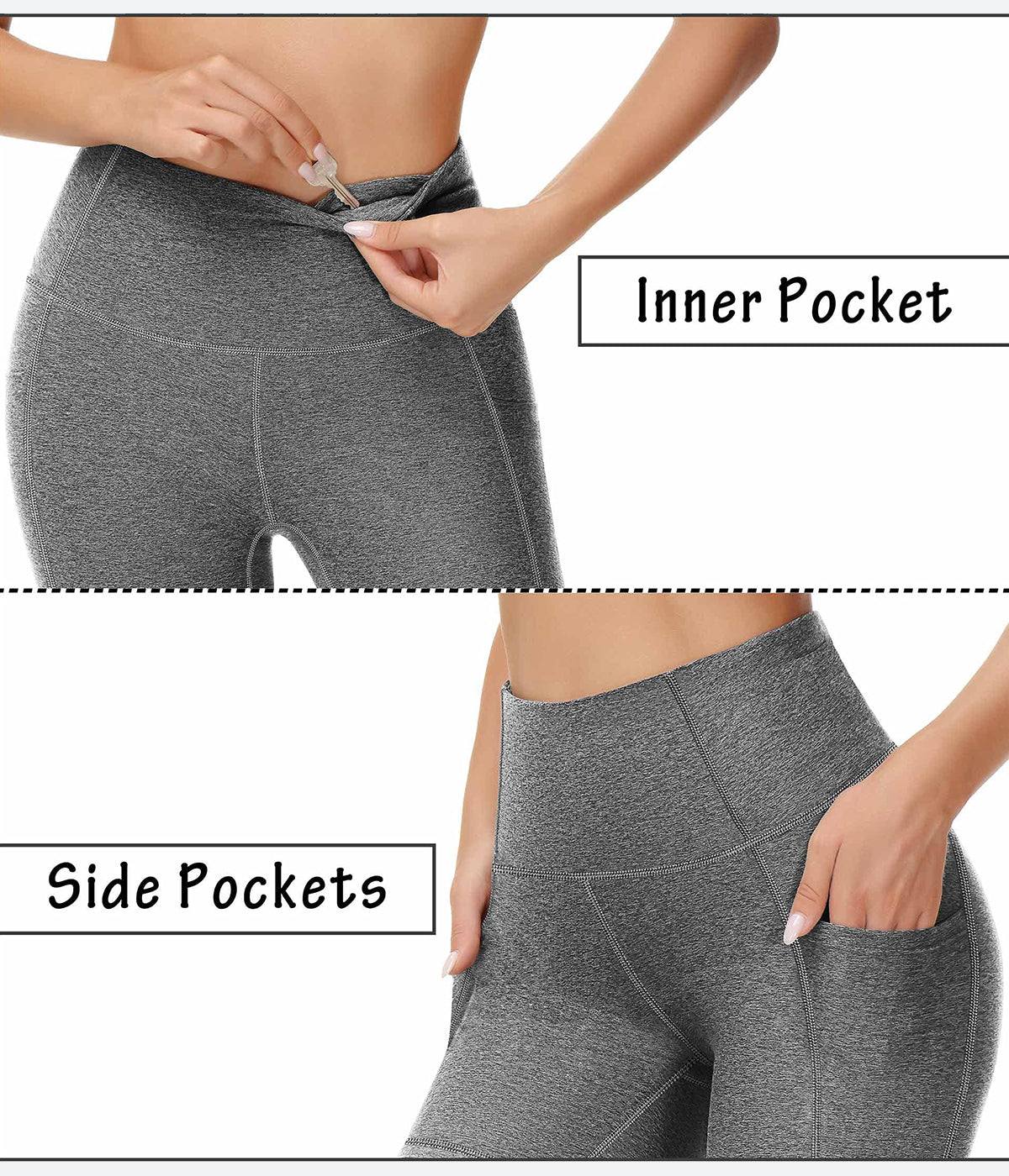 Heathyoga 5 Inches Workout Shorts with Pockets - HY10