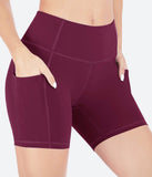 Heathyoga 5 Inches Workout Shorts with Pockets - HY10