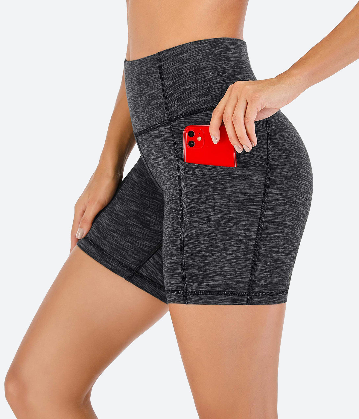 Heathyoga 5 Inches Workout Shorts with Pockets - HY10