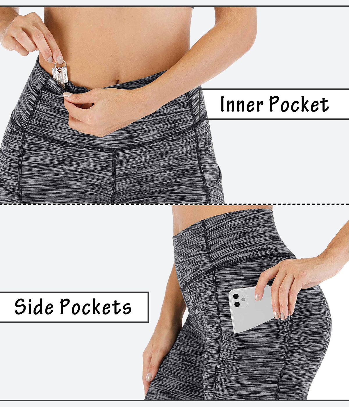 Heathyoga 5 Inches Workout Shorts with Pockets - HY10