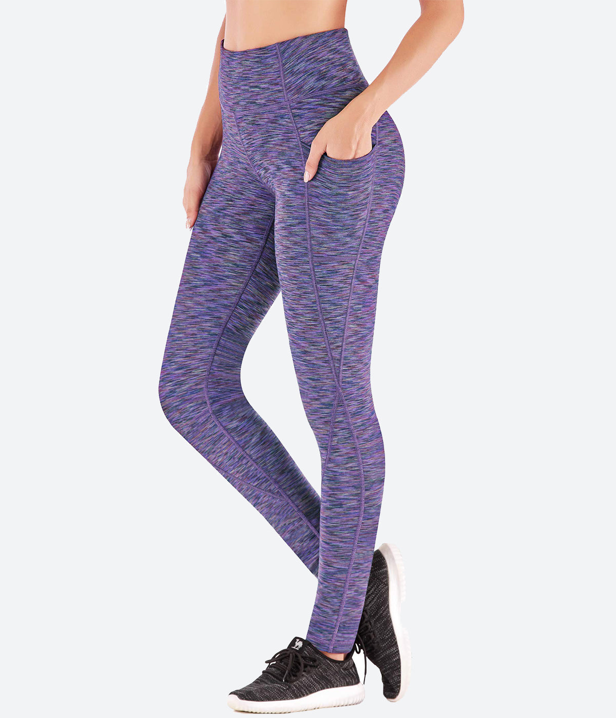High Waist X-Line Yoga Pants with Pockets - HY21