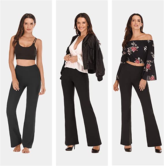 Heathyoga Bootcut Yoga Pants with Pockets - HY90