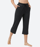 Healthyoga Womens Summer Soft Wide Leg Crop Capri - HY96