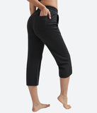 Healthyoga Womens Summer Soft Wide Leg Crop Capri - HY96