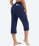 Healthyoga Womens Summer Soft Wide Leg Crop Capri - HY96