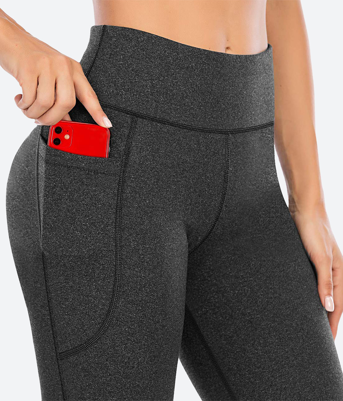 kpoplk Boot Cut Yoga Pants Women,Leggings with Pockets for Women, High  Waisted Tummy Control Workout Yoga Pants(Black,3XL) 