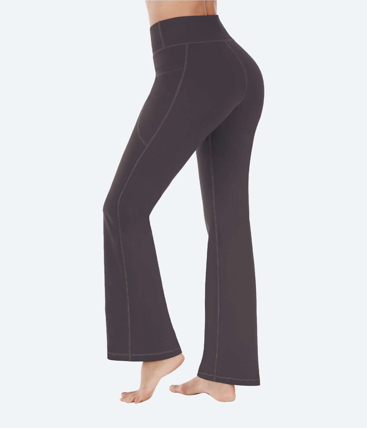 KINPLE Women's Bootcut Yoga Pants with Pockets Tummy Control