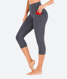 Heathyoga Women's Workout Capris with Pockets - HY80