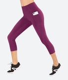 Heathyoga Women's Workout Capris with Pockets - HY80