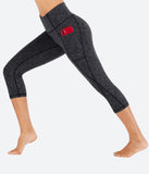 Heathyoga Women's Workout Capris with Pockets - HY80