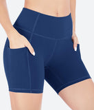 Heathyoga 5 Inches Workout Shorts with Pockets - HY10