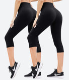 2 Packs Seamless Capri Yoga Pants - HY61