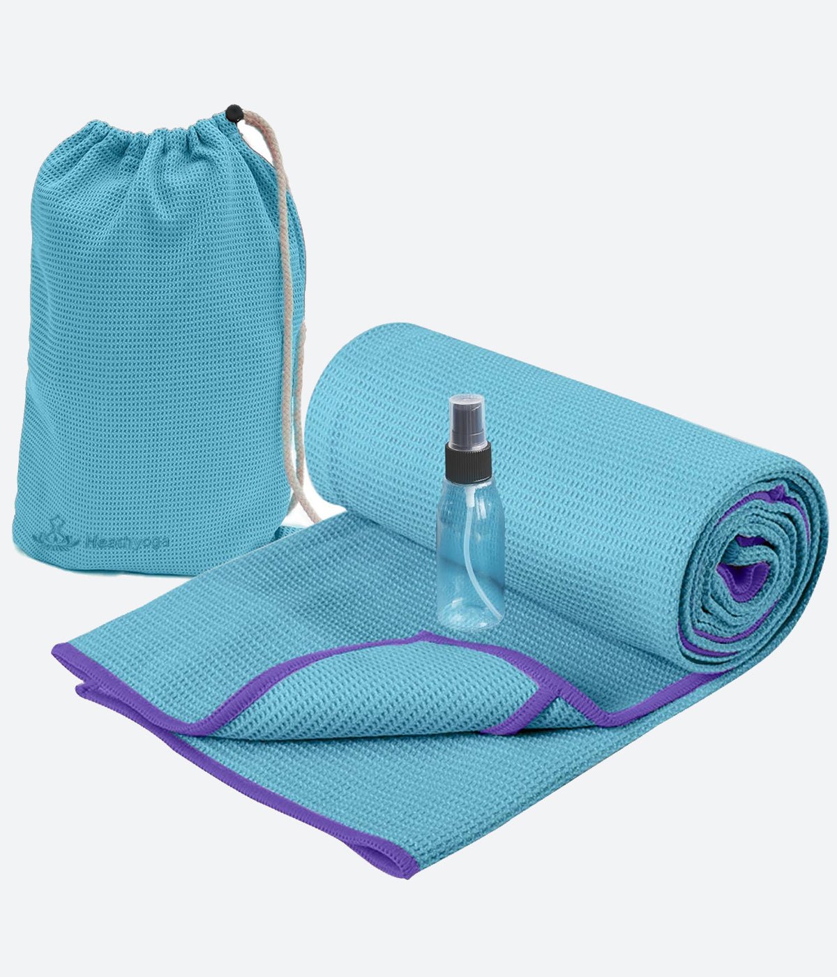 Non Slip Yoga Towel, Microfiber Silicone Layer