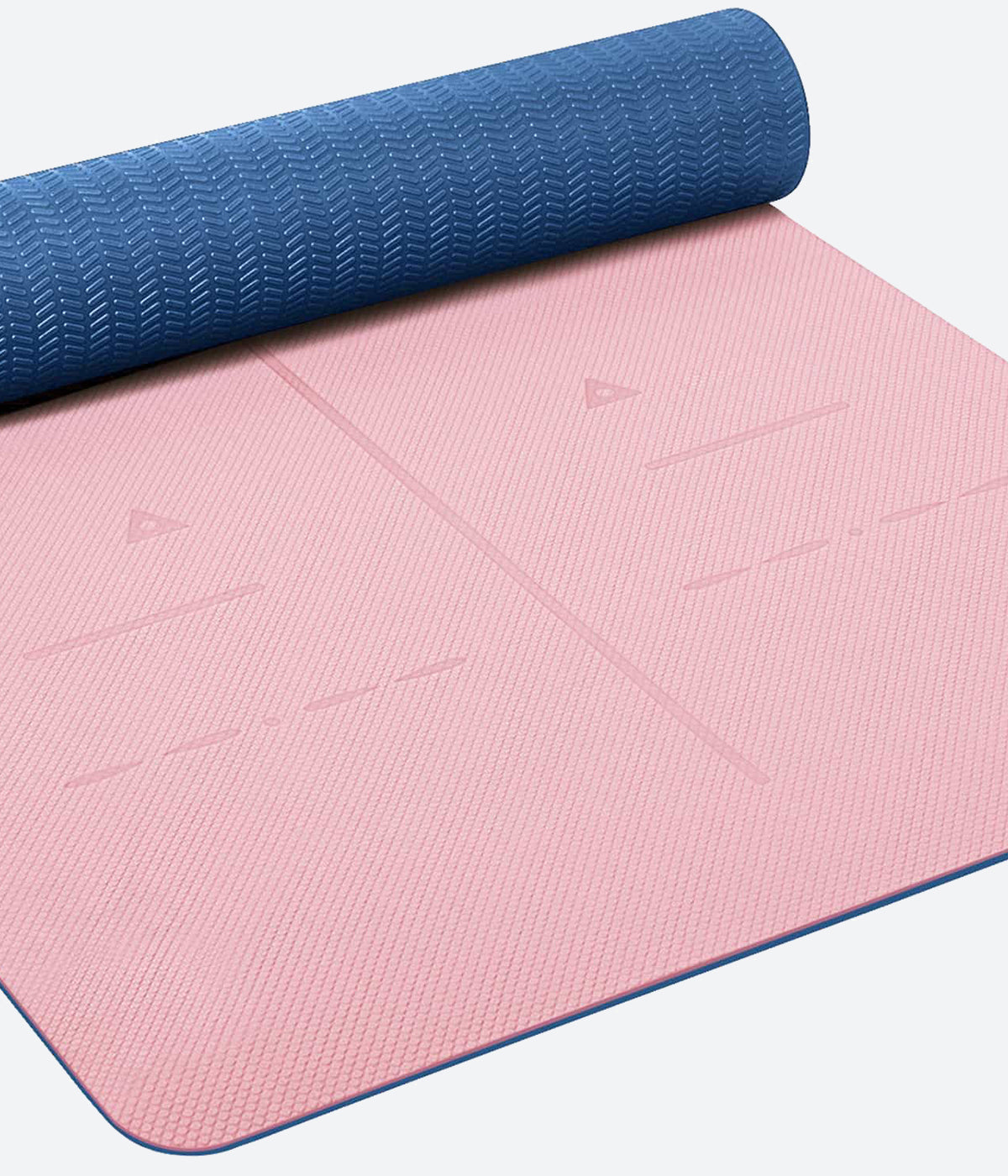 TPE yoga mat  Heathyoga TPE Body Alignment System Non Slip Yoga Mat