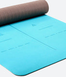 Heathyoga Eco Friendly TPE Body Alignment System Yoga Mat- brand