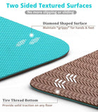 Heathyoga TPE Body Alignment System Yoga Mat - Turquoise