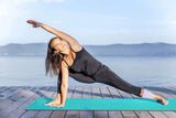 Heathyoga TPE Body Alignment System Yoga Mat - Turquoise