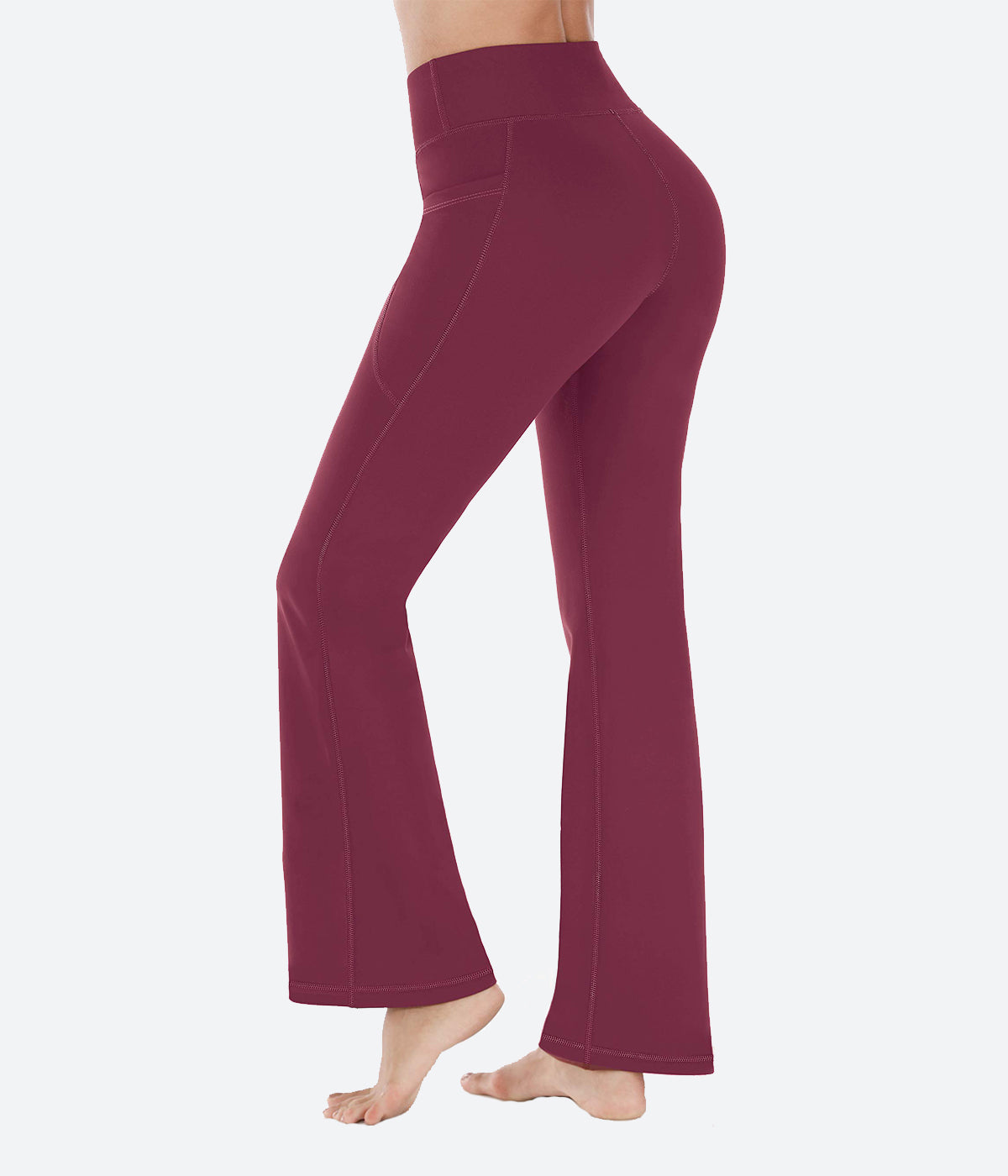 Hanerdun Women Bootcut Yoga Pants with Pockets Female High Waist Sweat –  Hanerdunlife