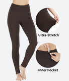 Heathyoga High Waisted Yoga Leggings with Inner Pocket-HY68