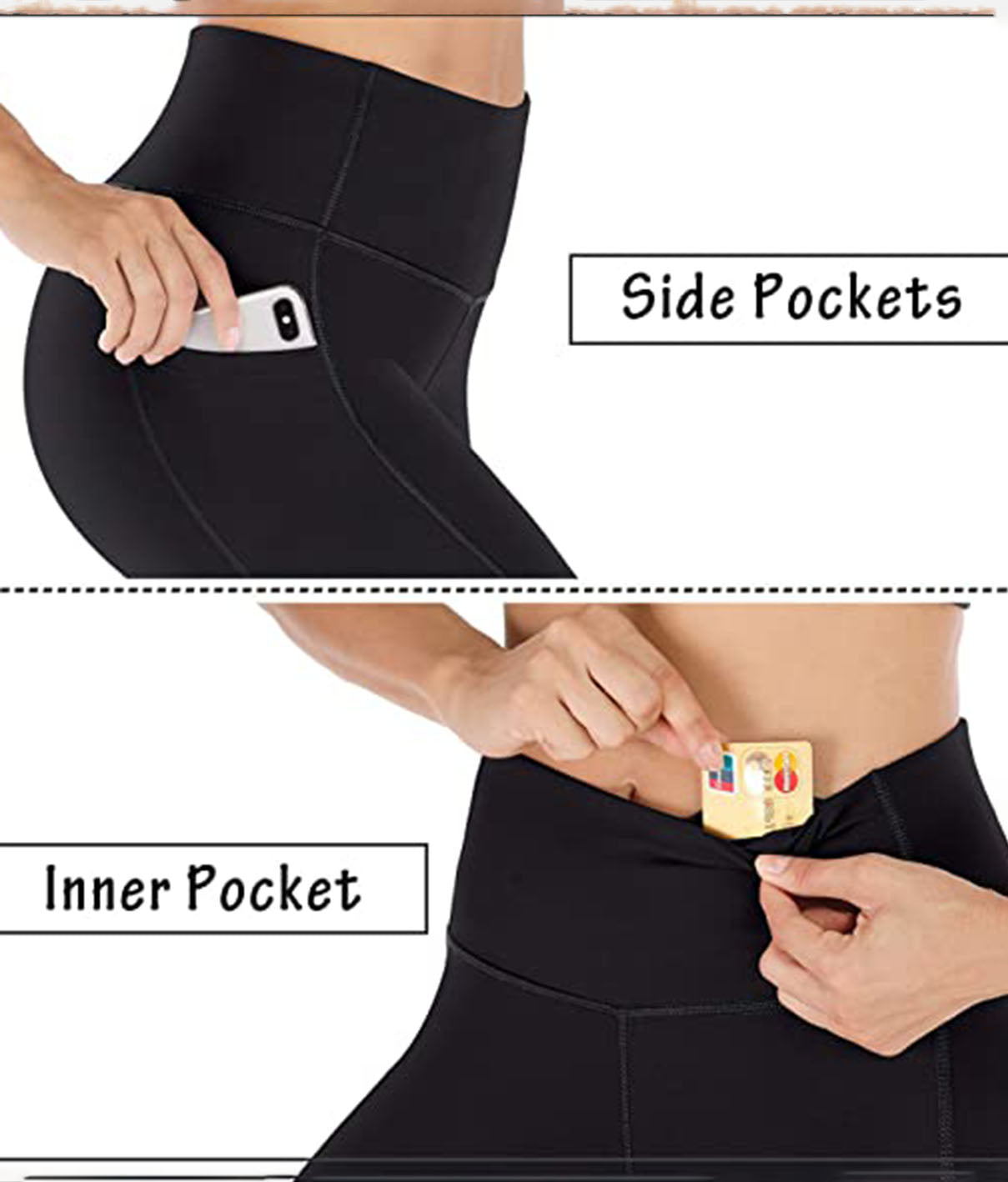 High Waist Yoga Pants with Pockets - HY40