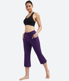 Heathyoga Capri Pants with Pockets-HY98