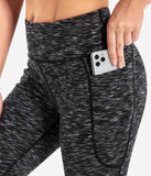 Heathyoga Bootcut Yoga Capri for Women with Pockets-HY99
